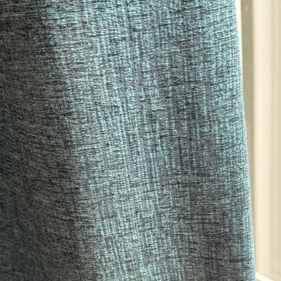 2 Smith & Nobel Extra Long (50W x 132L) Teal with Hints of Black Drapes - Picture 3 of 5